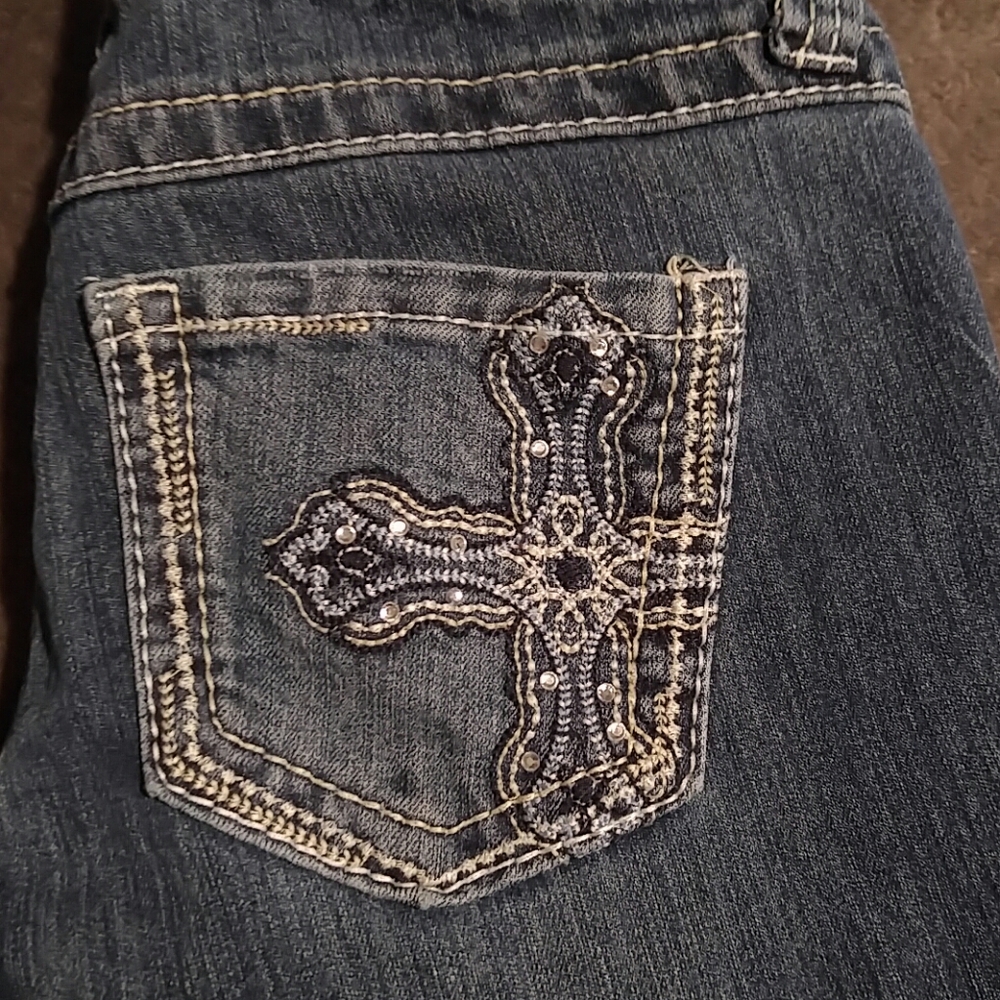 Red Camel embellished pockets skinny jeans size 5